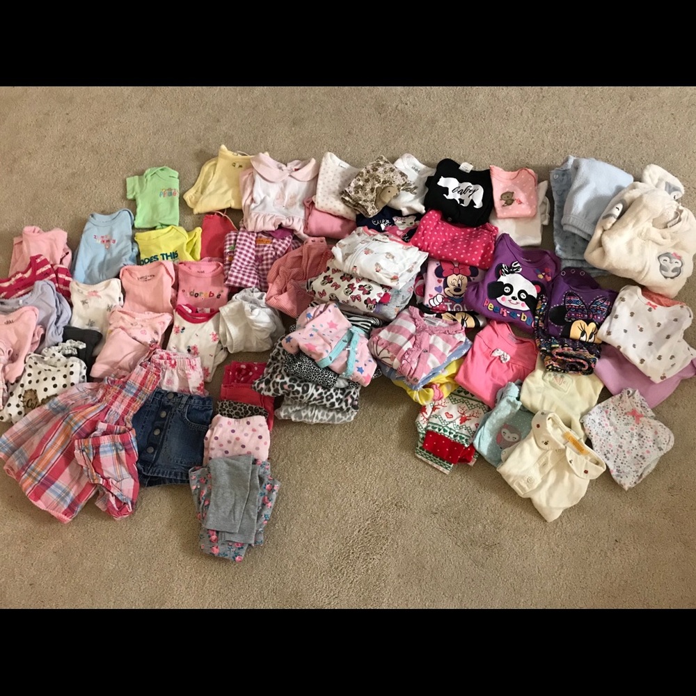 3-6 months girl clothes in bulk
